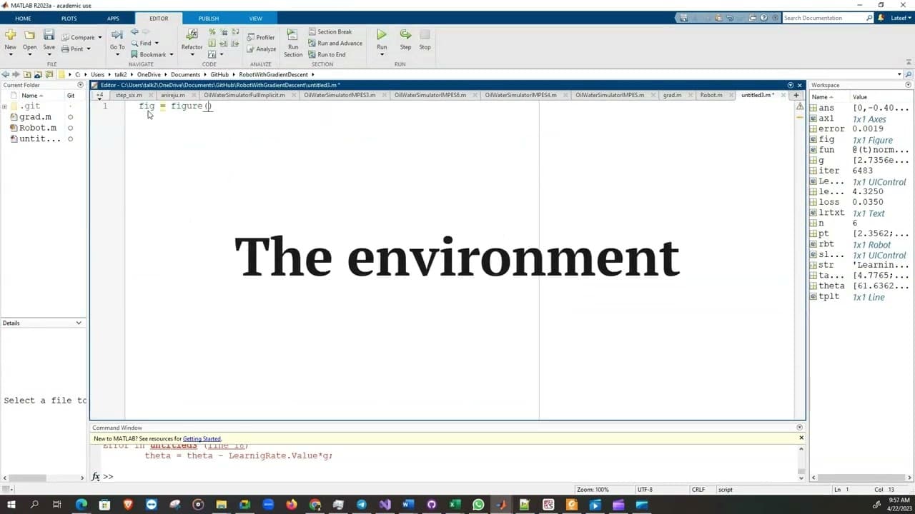 Thumbnail for the video “Robot Control Using Gradient Descent Algorithm”