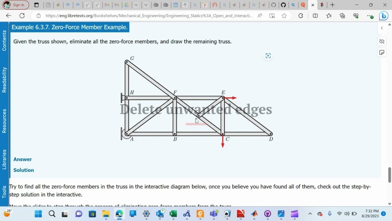Thumbnail for the video “Solve Trusses in Matlab”